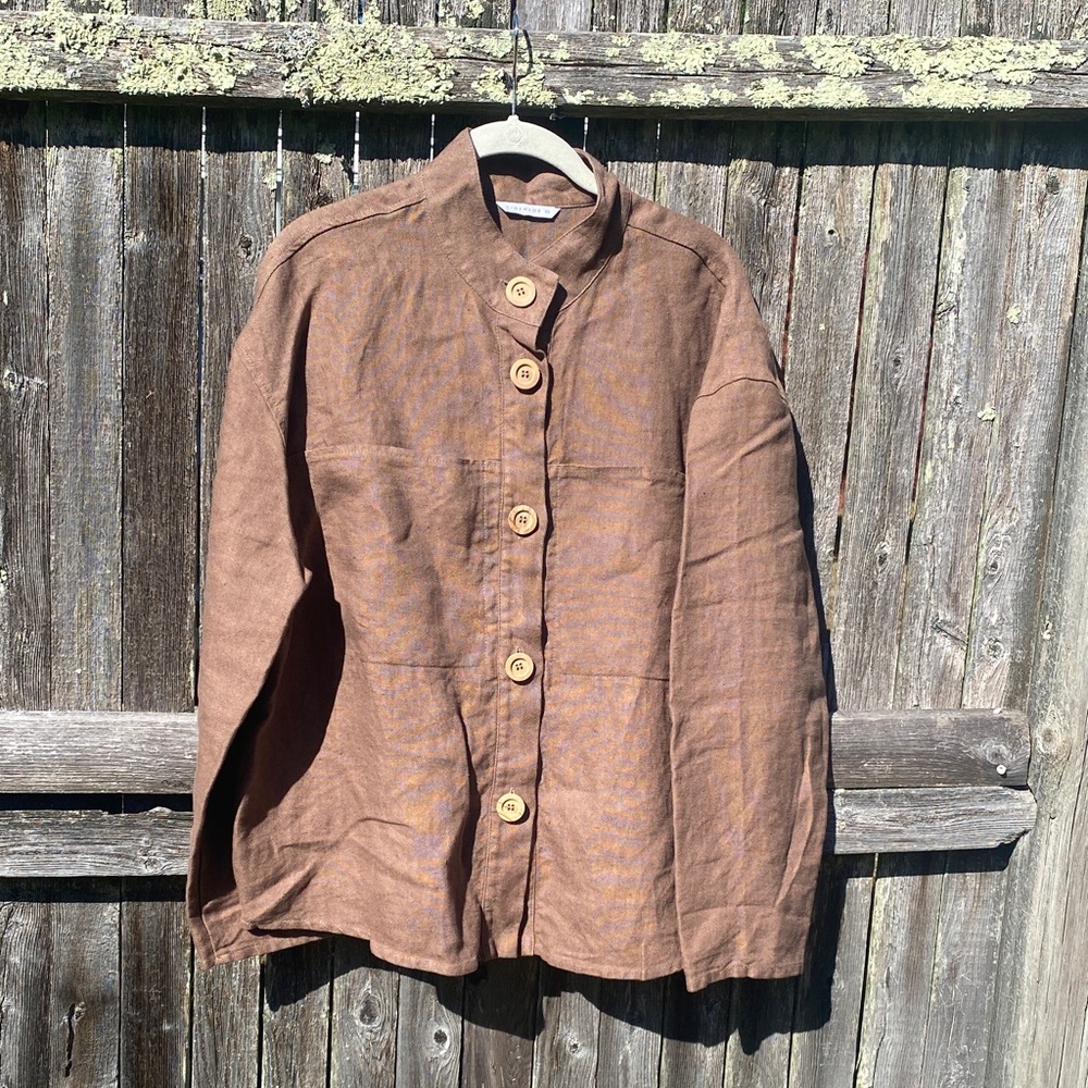 Linenfox Jade Heavy Linen Jacket
